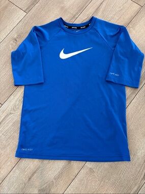Nike Royal Blue Performance Tee with White Swoosh